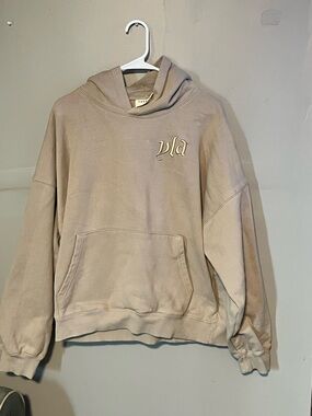 YoungLA Oversized Beige Hoodie YLA Logo Streetwear Size large
